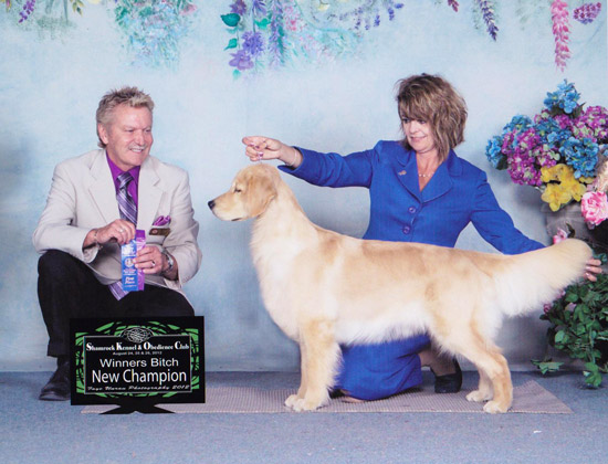 Joy new Champion from the 6-9 puppy class